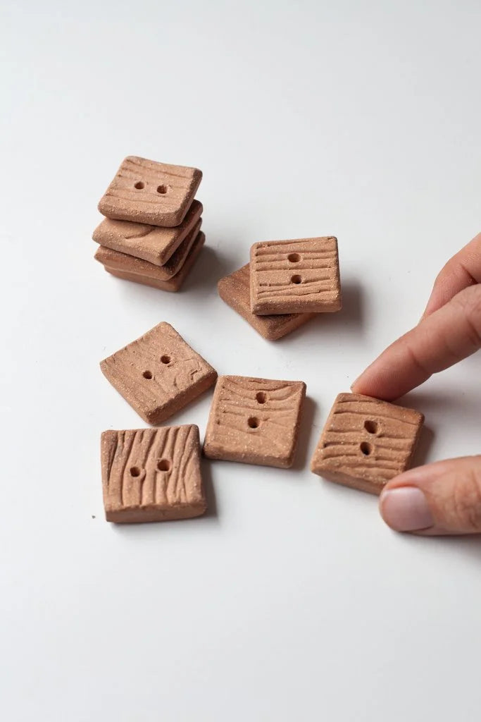 Woodgrain Buttons by Helen Levi