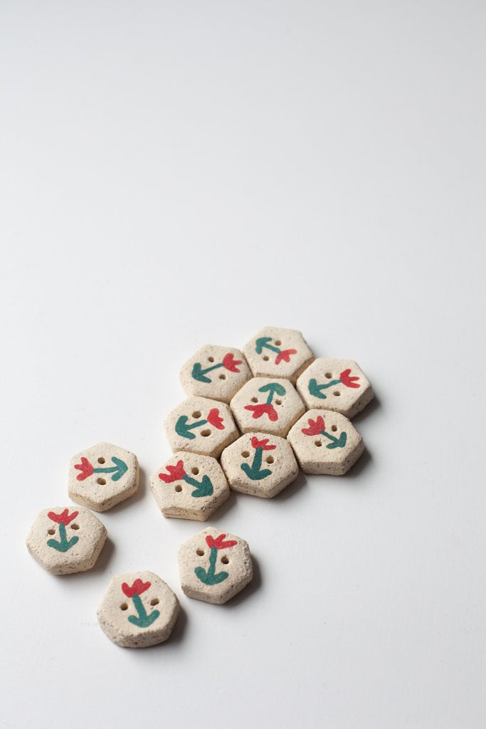 Floral Buttons by Helen Levi