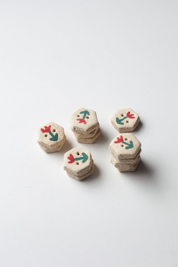 Floral Buttons by Helen Levi
